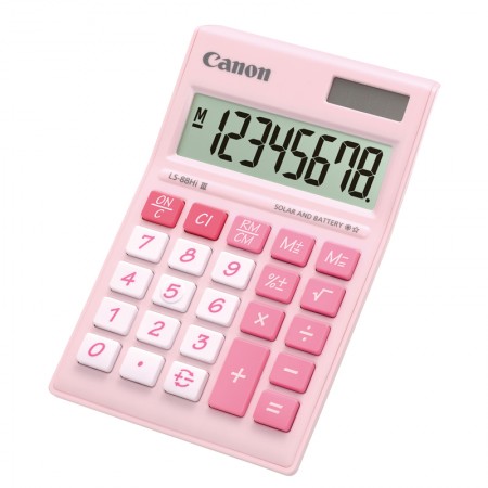 เครื่องคิดเลข CANON LS-88HI III Calculator (สีชมพู)